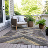 Piper Looms Chantille Geometric ACN1955 Purple Machine Washable Area Rug Outdoor Lifestyle Image Feature