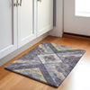 Piper Looms Chantille Geometric ACN1955 Purple Machine Washable Area Rug Scatter Lifestyle Image Feature
