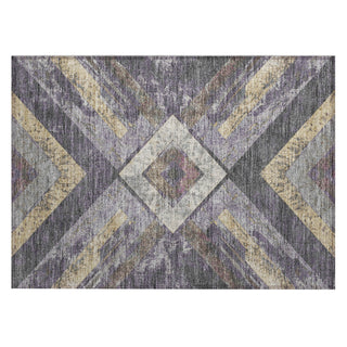 Piper Looms Chantille Geometric ACN1955 Purple Machine Washable Area Rug Scatter Main Image