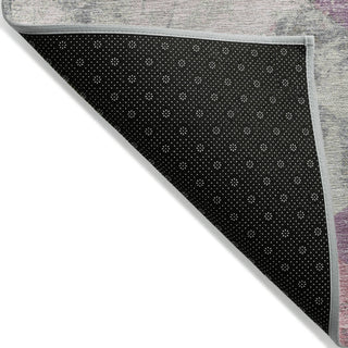 Piper Looms Chantille Geometric ACN1956 Blush Machine Washable Area Rug Backing Image