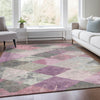 Piper Looms Chantille Geometric ACN1956 Blush Machine Washable Area Rug Lifestyle Image Feature