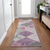 Piper Looms Chantille Geometric ACN1956 Blush Machine Washable Area Rug Runner Lifestyle Image Feature
