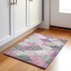 Piper Looms Chantille Geometric ACN1956 Blush Machine Washable Area Rug Scatter Lifestyle Image Feature