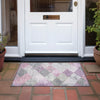 Piper Looms Chantille Geometric ACN1956 Blush Machine Washable Area Rug Scatter Outdoor Lifestyle Image Feature