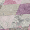 Piper Looms Chantille Geometric ACN1956 Blush Machine Washable Area Rug Swatch Image