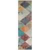 Piper Looms Chantille Geometric ACN1956 Navy Machine Washable Area Rug Runner Main Image