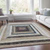 Piper Looms Chantille Geometric ACN1957 Beige Machine Washable Area Rug Lifestyle Image Feature