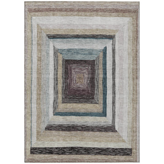 Piper Looms Chantille Geometric ACN1957 Beige Machine Washable Area Rug main image