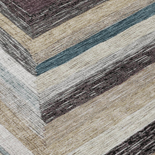 Piper Looms Chantille Geometric ACN1957 Beige Machine Washable Area Rug Swatch Image