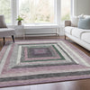 Piper Looms Chantille Geometric ACN1957 Blush Machine Washable Area Rug Lifestyle Image Feature