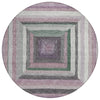 Piper Looms Chantille Geometric ACN1957 Blush Machine Washable Area Rug Round Main Image