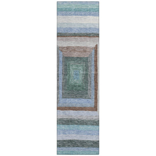 Piper Looms Chantille Geometric ACN1957 Denim Machine Washable Area Rug Runner Main Image