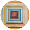 Piper Looms Chantille Geometric ACN1957 Honey Machine Washable Area Rug Round Main Image