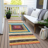 Piper Looms Chantille Geometric ACN1957 Honey Machine Washable Area Rug Runner Outdoor Lifestyle Image Feature