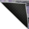 Piper Looms Chantille Geometric ACN1957 Lavender Machine Washable Area Rug Backing Image