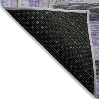 Piper Looms Chantille Geometric ACN1957 Lavender Machine Washable Area Rug Backing Image