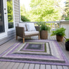 Piper Looms Chantille Geometric ACN1957 Lavender Machine Washable Area Rug Outdoor Lifestyle Image Feature