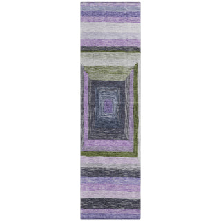 Piper Looms Chantille Geometric ACN1957 Lavender Machine Washable Area Rug Runner Main Image