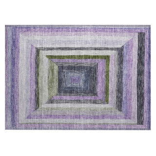 Piper Looms Chantille Geometric ACN1957 Lavender Machine Washable Area Rug Scatter Main Image