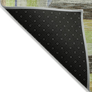 Piper Looms Chantille Geometric ACN1957 Lime Machine Washable Area Rug Backing Image
