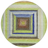 Piper Looms Chantille Geometric ACN1957 Lime Machine Washable Area Rug Round Main Image