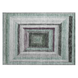 Piper Looms Chantille Geometric ACN1957 Seafoam Machine Washable Area Rug Scatter Main Image