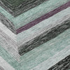 Piper Looms Chantille Geometric ACN1957 Seafoam Machine Washable Area Rug Swatch Image