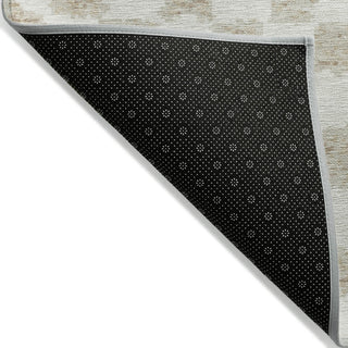 Piper Looms Chantille Geometric ACN1958 Beige Machine Washable Area Rug Backing Image