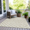 Piper Looms Chantille Geometric ACN1958 Beige Machine Washable Area Rug Outdoor Lifestyle Image Feature