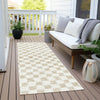 Piper Looms Chantille Geometric ACN1958 Beige Machine Washable Area Rug Runner Outdoor Lifestyle Image Feature