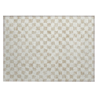 Piper Looms Chantille Geometric ACN1958 Beige Machine Washable Area Rug Scatter Main Image