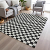 Piper Looms Chantille Geometric ACN1958 Black Machine Washable Area Rug Lifestyle Image Feature