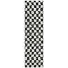 Piper Looms Chantille Geometric ACN1958 Black Machine Washable Area Rug Runner Main Image