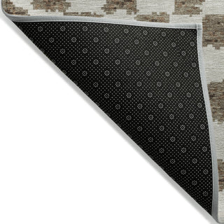 Piper Looms Chantille Geometric ACN1958 Brown Machine Washable Area Rug Backing Image