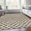 Piper Looms Chantille Geometric ACN1958 Brown Machine Washable Area Rug Lifestyle Image Feature