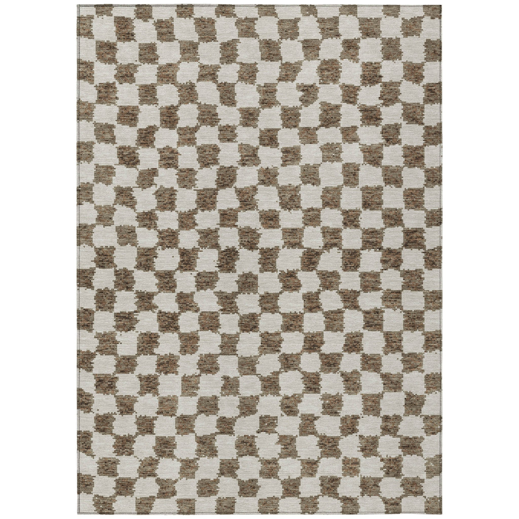 Piper Looms Chantille Geometric ACN1958 Brown Machine Washable Area Rug main image