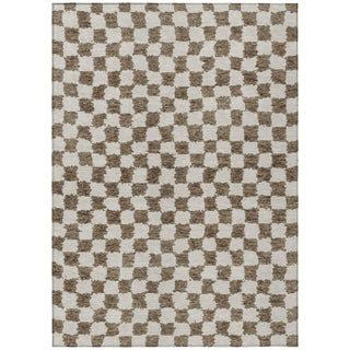 Piper Looms Chantille Geometric ACN1958 Brown Machine Washable Area Rug main image