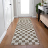Piper Looms Chantille Geometric ACN1958 Brown Machine Washable Area Rug Runner Lifestyle Image Feature