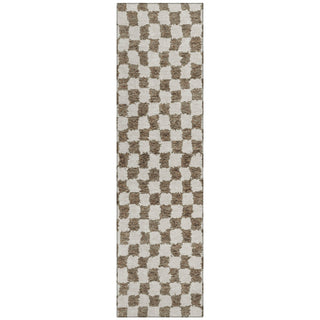 Piper Looms Chantille Geometric ACN1958 Brown Machine Washable Area Rug Runner Main Image