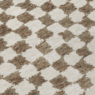 Piper Looms Chantille Geometric ACN1958 Brown Machine Washable Area Rug Swatch Image