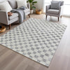 Piper Looms Chantille Geometric ACN1958 Gray Machine Washable Area Rug Lifestyle Image Feature
