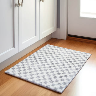 Piper Looms Chantille Geometric ACN1958 Gray Machine Washable Area Rug Scatter Lifestyle Image Feature