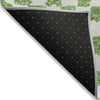 Piper Looms Chantille Geometric ACN1958 Green Machine Washable Area Rug Backing Image