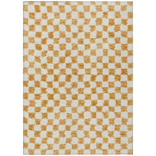 Piper Looms Chantille Geometric ACN1958 Orange Machine Washable Area Rug main image