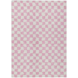 Piper Looms Chantille Geometric ACN1958 Pink Machine Washable Area Rug main image