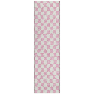 Piper Looms Chantille Geometric ACN1958 Pink Machine Washable Area Rug Runner Main Image
