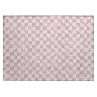 Piper Looms Chantille Geometric ACN1958 Pink Machine Washable Area Rug Scatter Main Image