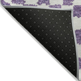 Piper Looms Chantille Geometric ACN1958 Purple Machine Washable Area Rug Backing Image