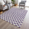 Piper Looms Chantille Geometric ACN1958 Purple Machine Washable Area Rug Lifestyle Image Feature