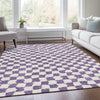 Piper Looms Chantille Geometric ACN1958 Purple Machine Washable Area Rug Lifestyle Image Feature